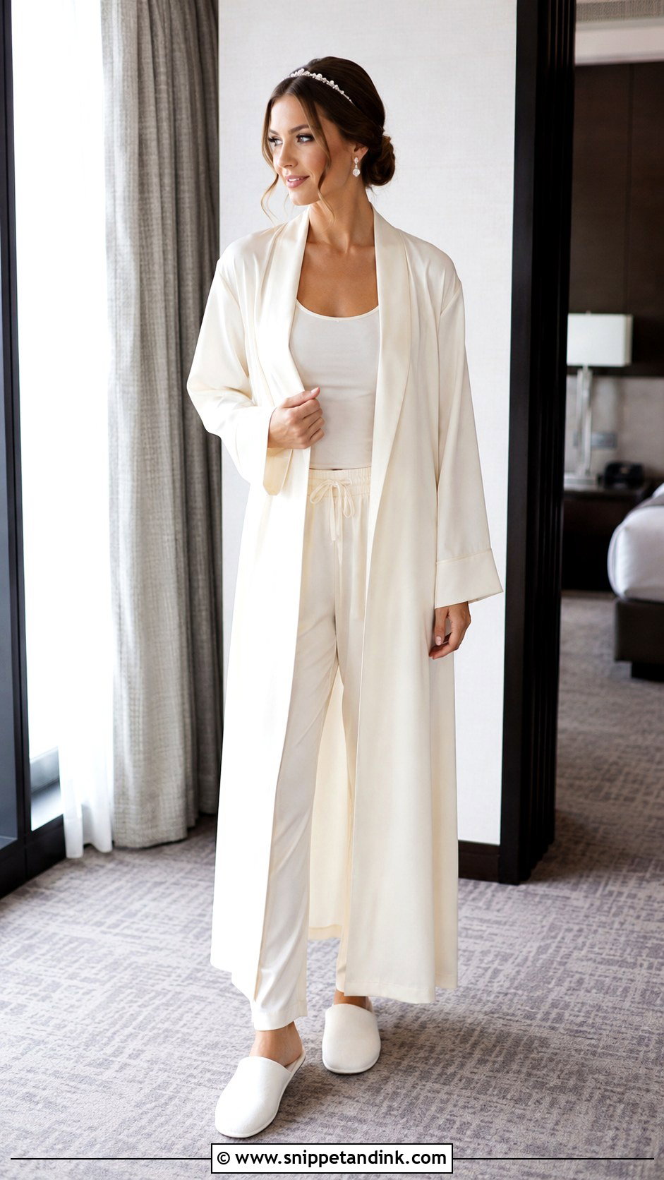 Long Sleeve Bridal Robe - Snippet and Ink - 20 Long Bridal Robes Ideas