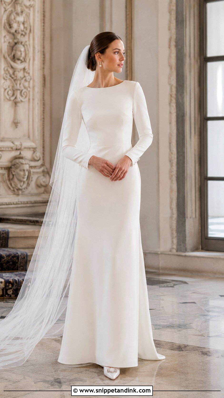 Long Sleeve Bride Dress - Snippet and Ink - 25 Elegant Bride Dress Ideas