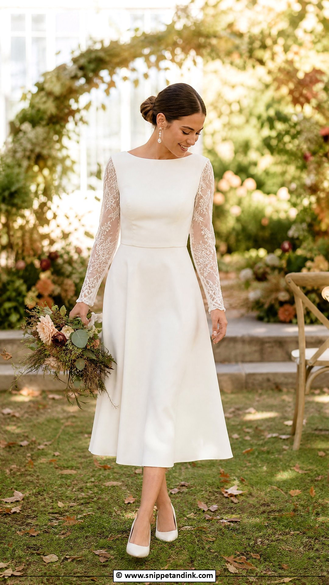 Long Sleeve Casual Wedding Dress - Snippet and Ink - 35 Casual Wedding Dress Ideas