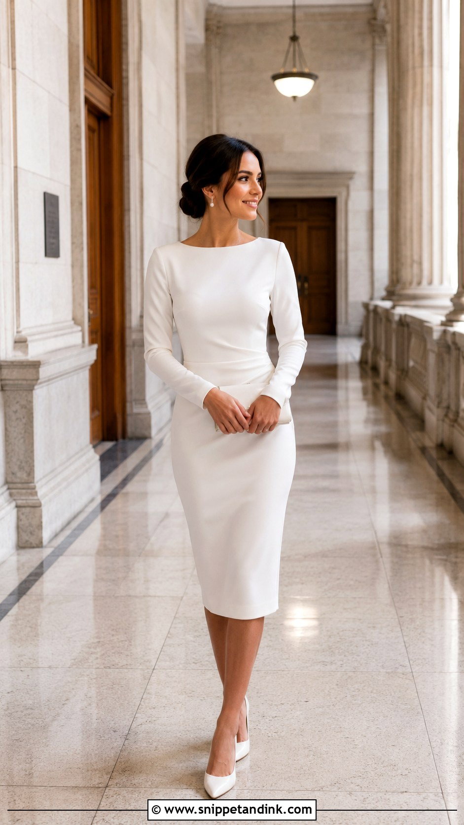 Long Sleeve City Hall Wedding Dress - Snippet and Ink - 25 City Hall Wedding Dress Civil Ceremony Ideas