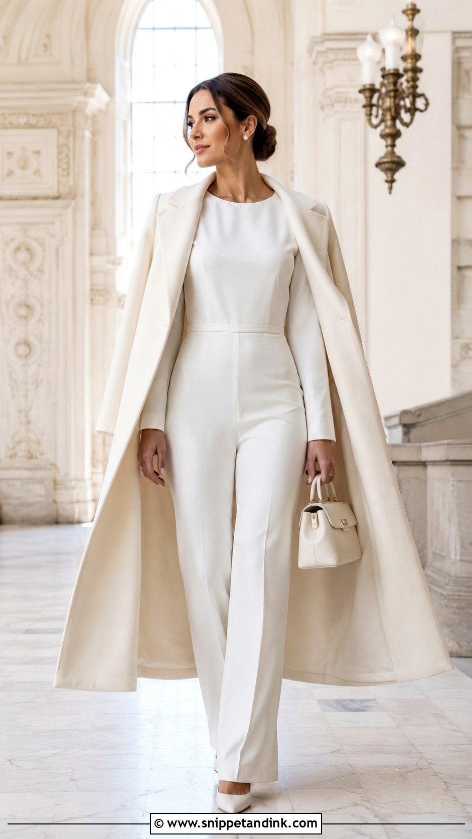 Long Sleeve Civil Wedding Jumpsuit - Snippet and Ink - 20 Civil Wedding Jumpsuit Ideas