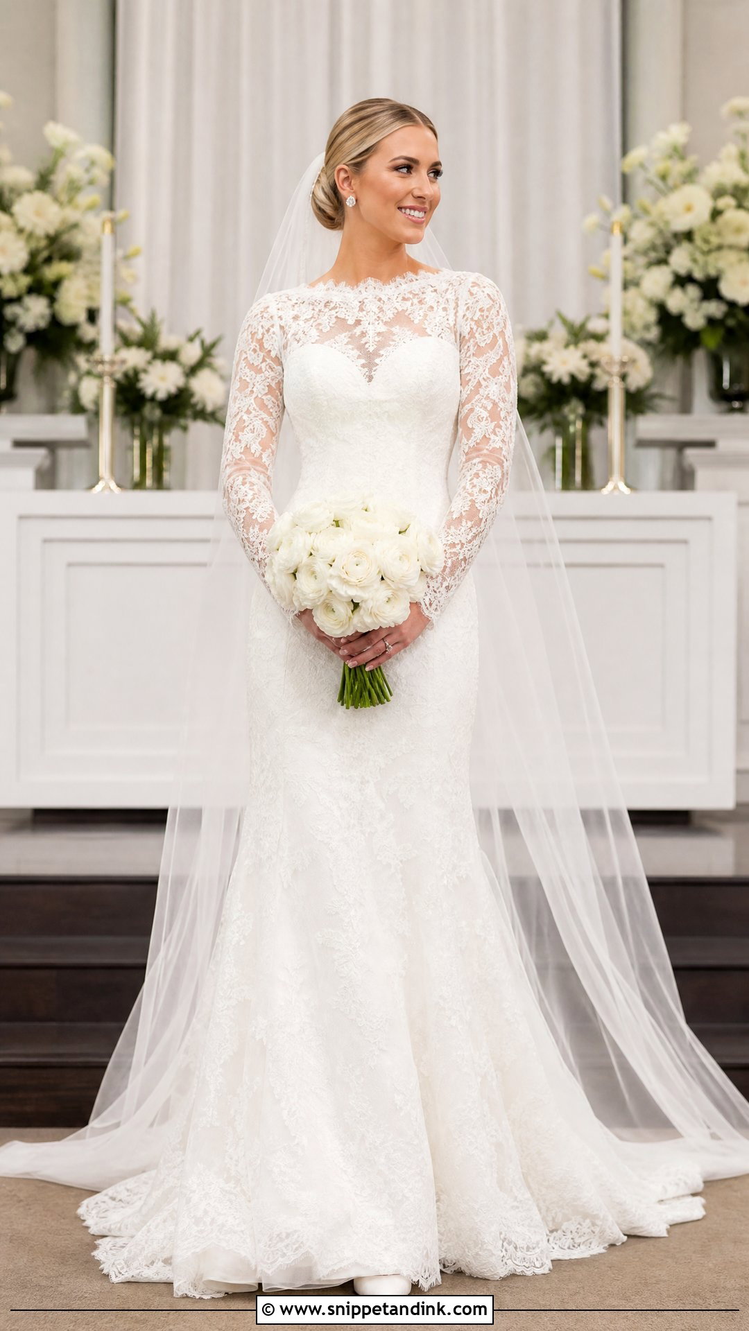 Long Sleeve Dantel Wedding Dress - Snippet and Ink - 20 Wedding Dress Dantel Ideas