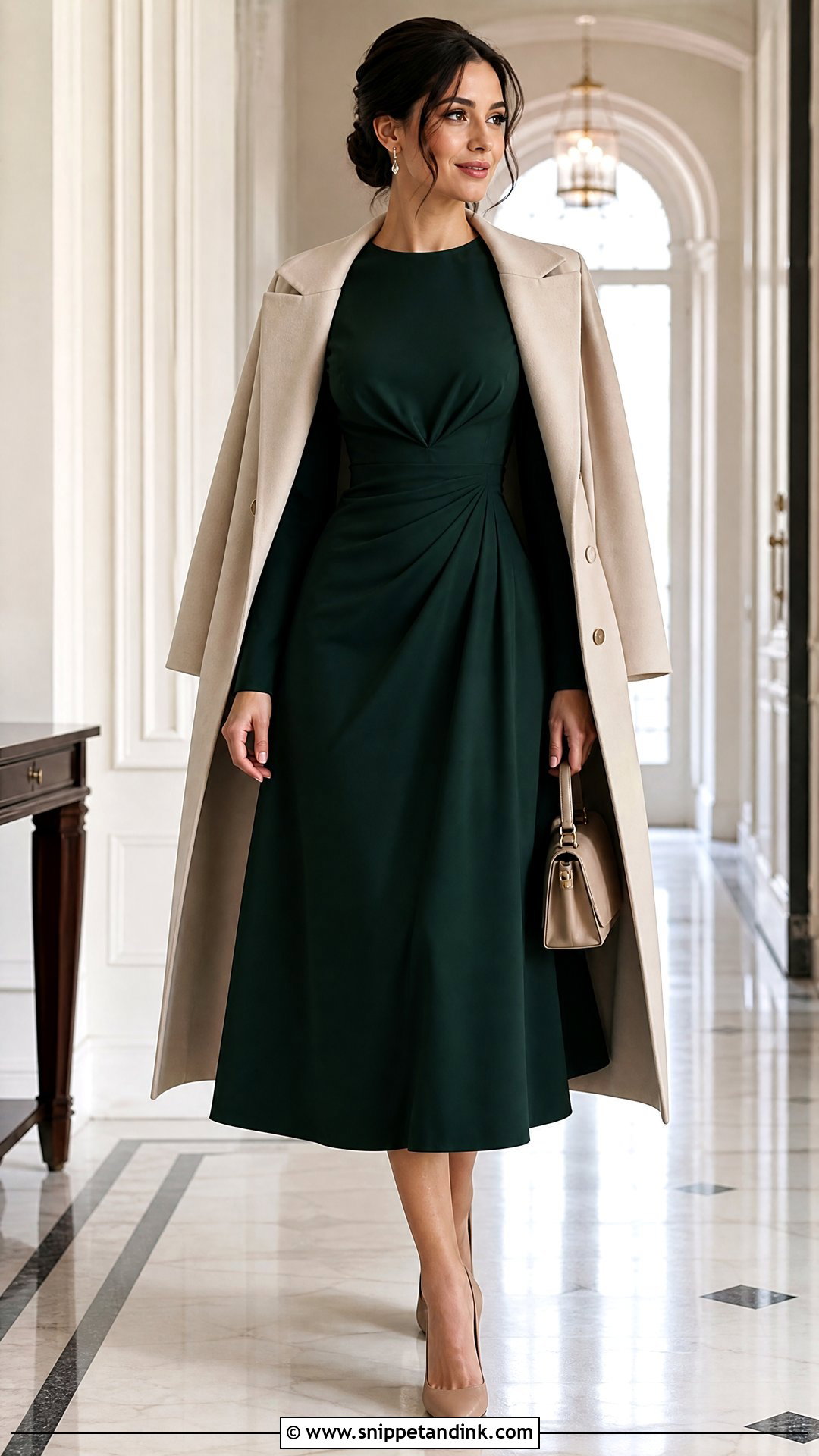 Long Sleeve Dress Ceremony Outfit - Snippet and Ink - 25 Ceremony Outfit Ideas