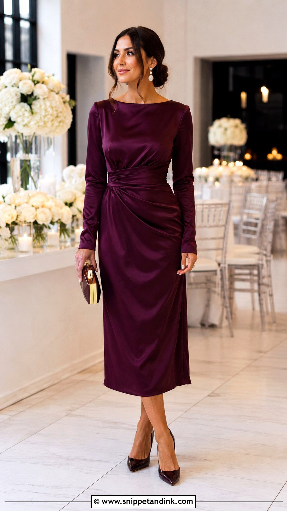 Long Sleeve Dress For Wedding Function - Snippet and Ink - 25 Dresses for Wedding Function