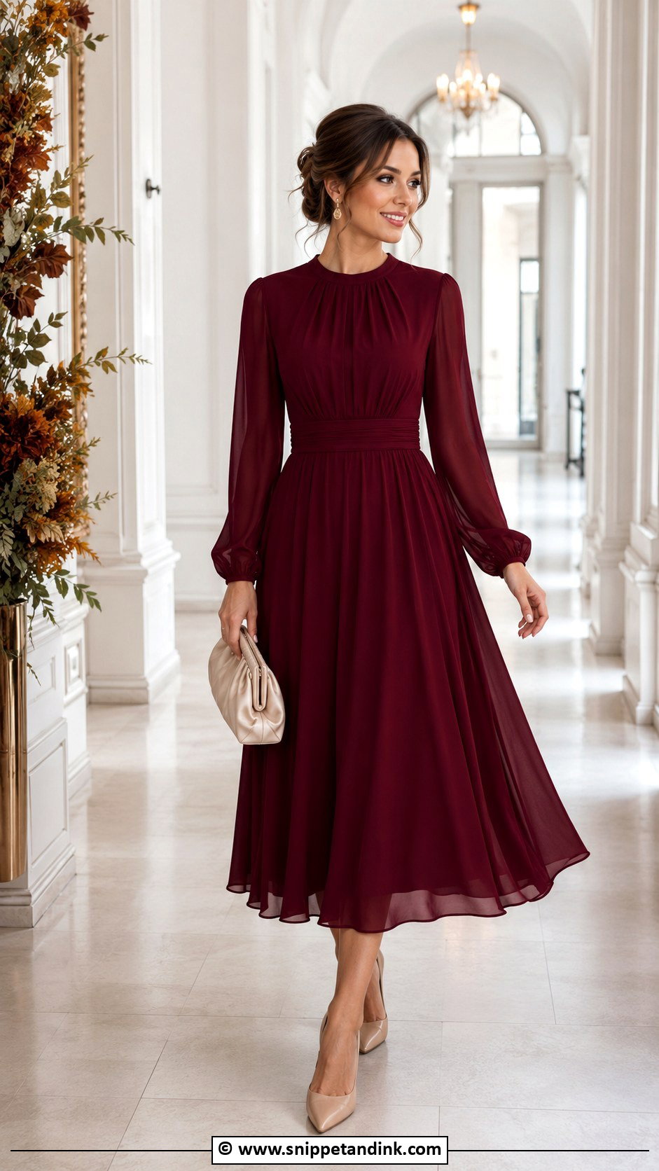 Long Sleeve Dress Wedding Attire - Snippet and Ink - 30 Wedding Attire Ideas