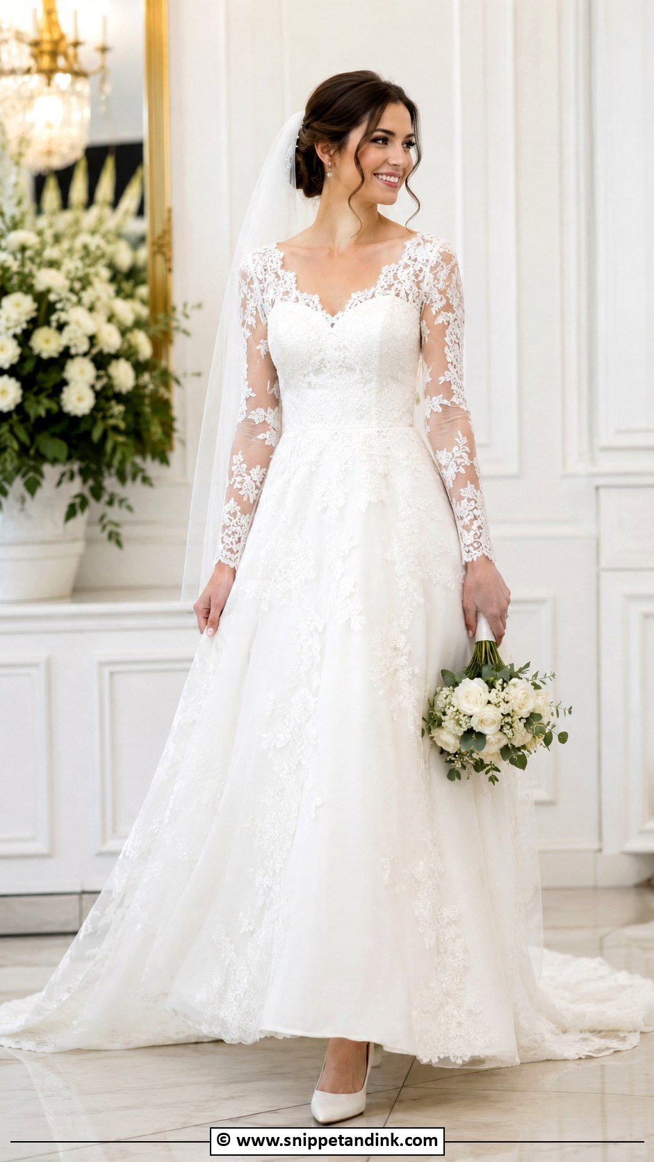 Long Sleeve Fairytale Wedding Dress - Snippet and Ink - 30 Fairytale Wedding Dress Ideas