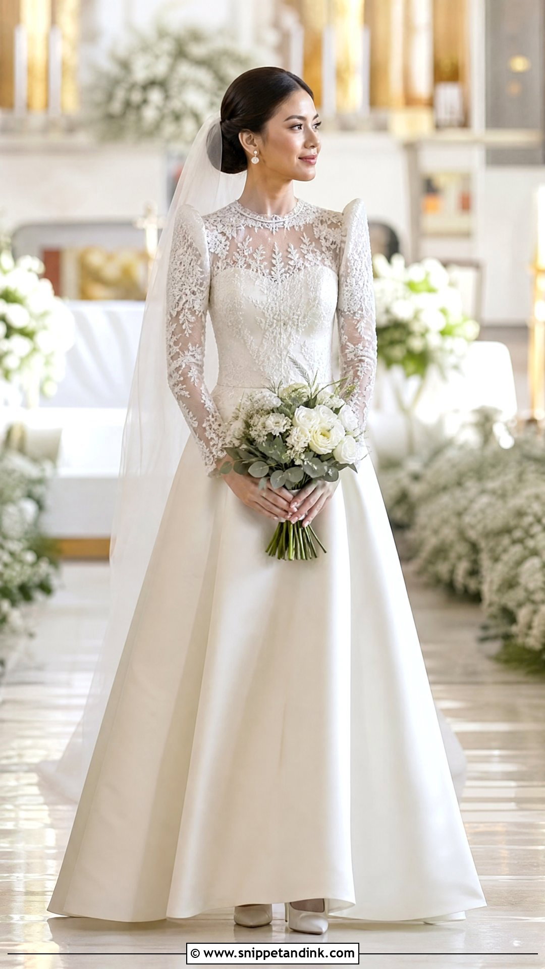 Long Sleeve Filipiniana Wedding Dress - Snippet and Ink - 25 Filipino Wedding Dress Ideas