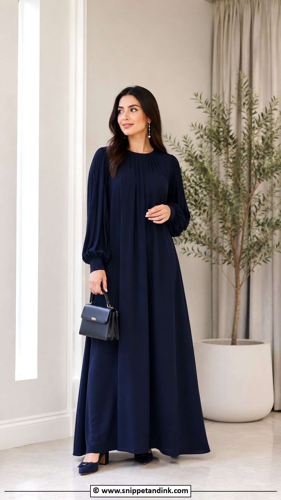 Long Sleeve Free Gown Outfit - Snippet and Ink - 30 Free Gown Ideas