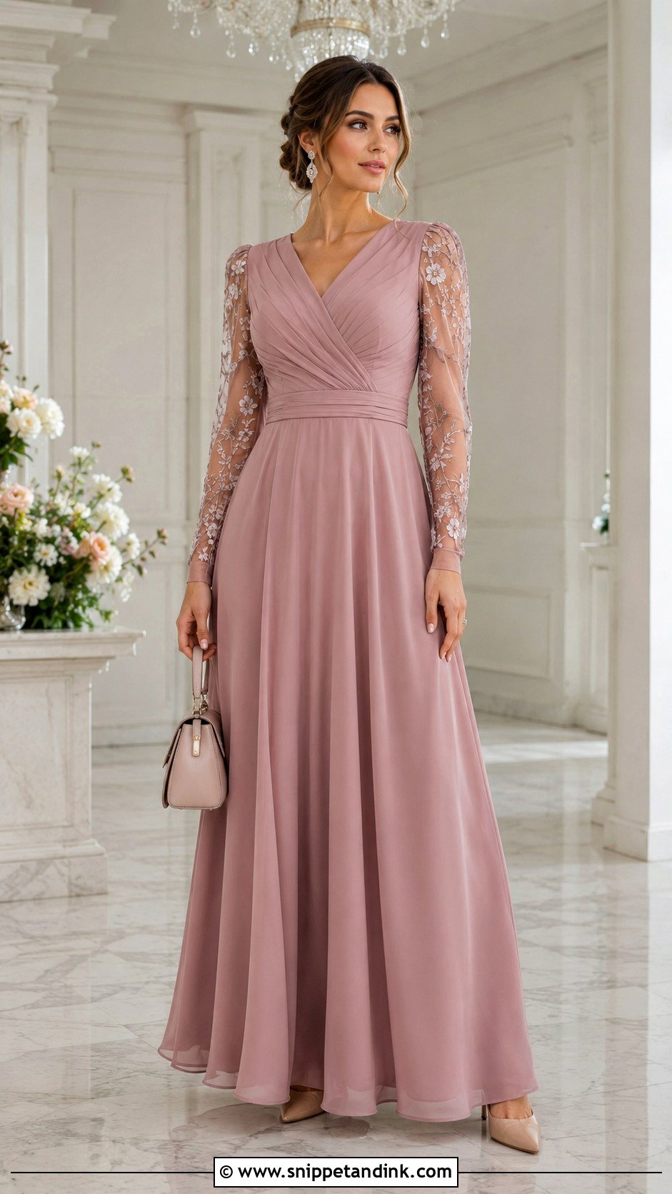 Long Sleeve Frock Gown - Snippet and Ink - 20 Froks with Gown Ideas