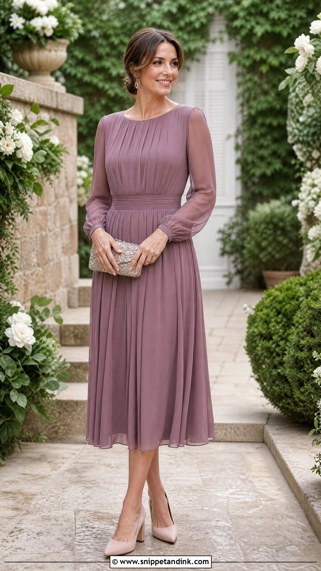 Long Sleeve Garden Wedding Dress - Snippet and Ink - 25 Garden Wedding Dresses
