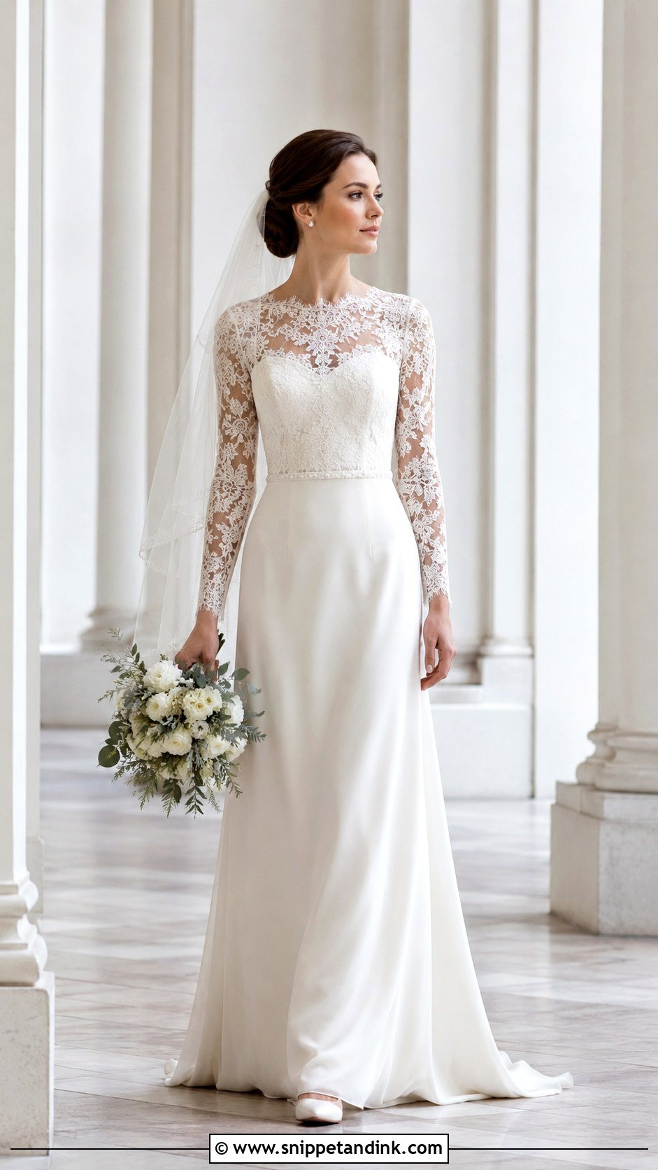 Long Sleeve Gown For Wedding - Snippet and Ink - 25 Gowns for Wedding