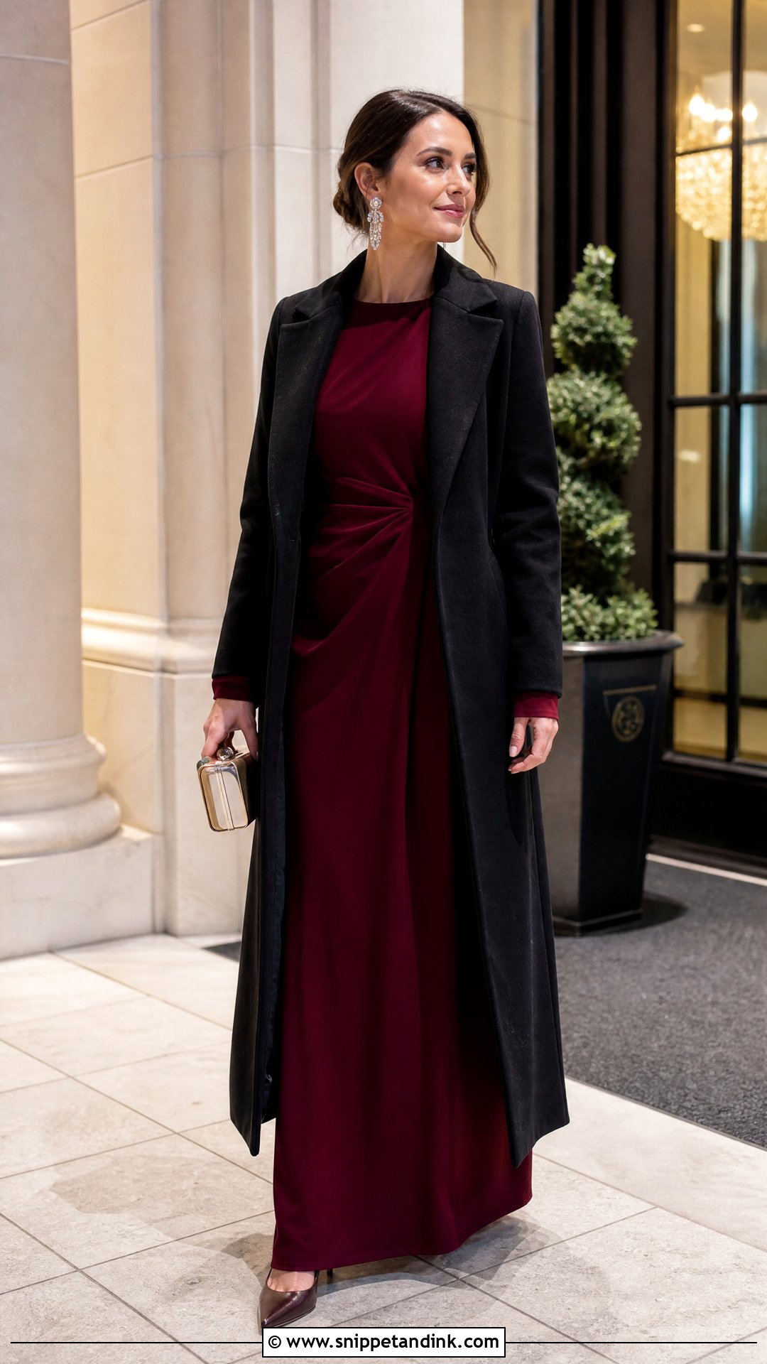 Long Sleeve Gown Vegas Wedding Outfit - Snippet and Ink - 20 Vegas Wedding Outfit Ideas