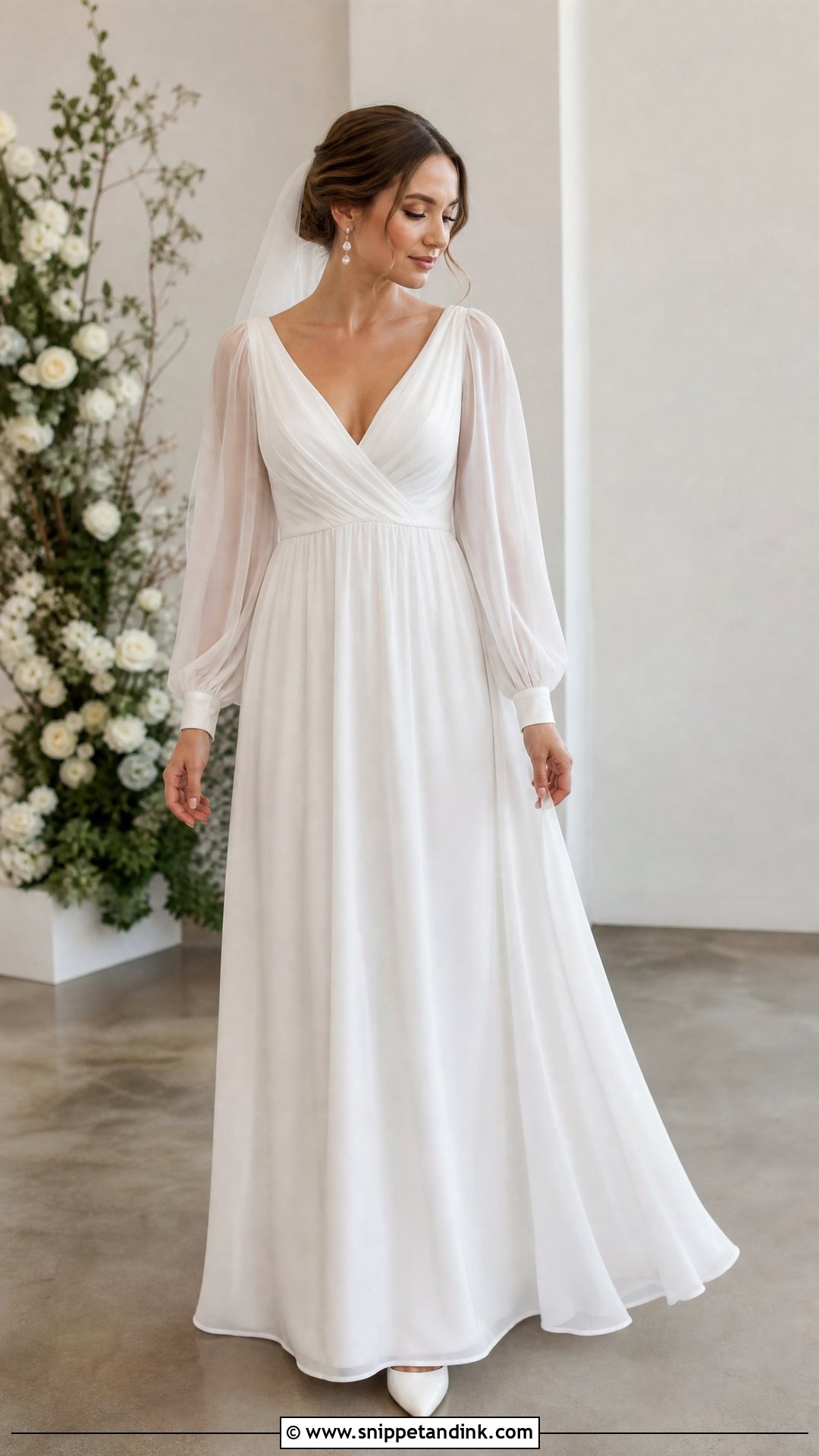 Long Sleeve Greek Style Wedding Dress - Snippet and Ink - 25 Greek Style Wedding Dress Ideas