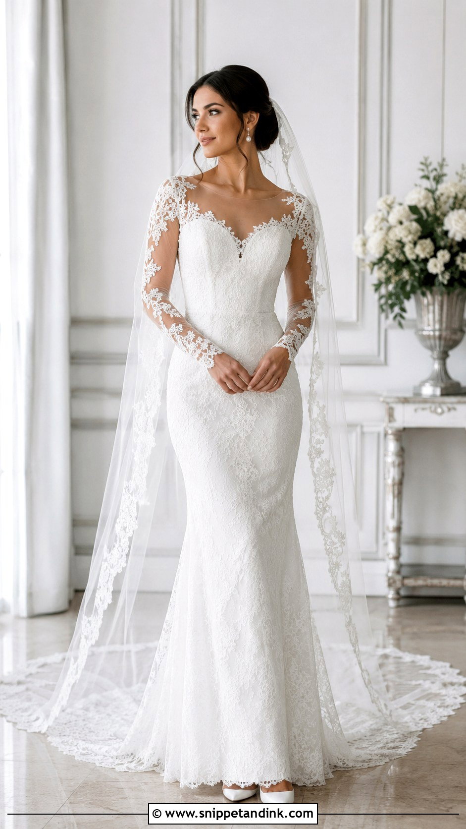 Long Sleeve Heart Shaped Wedding Dress - Snippet and Ink - 20 Heart Shaped Wedding Dress Ideas