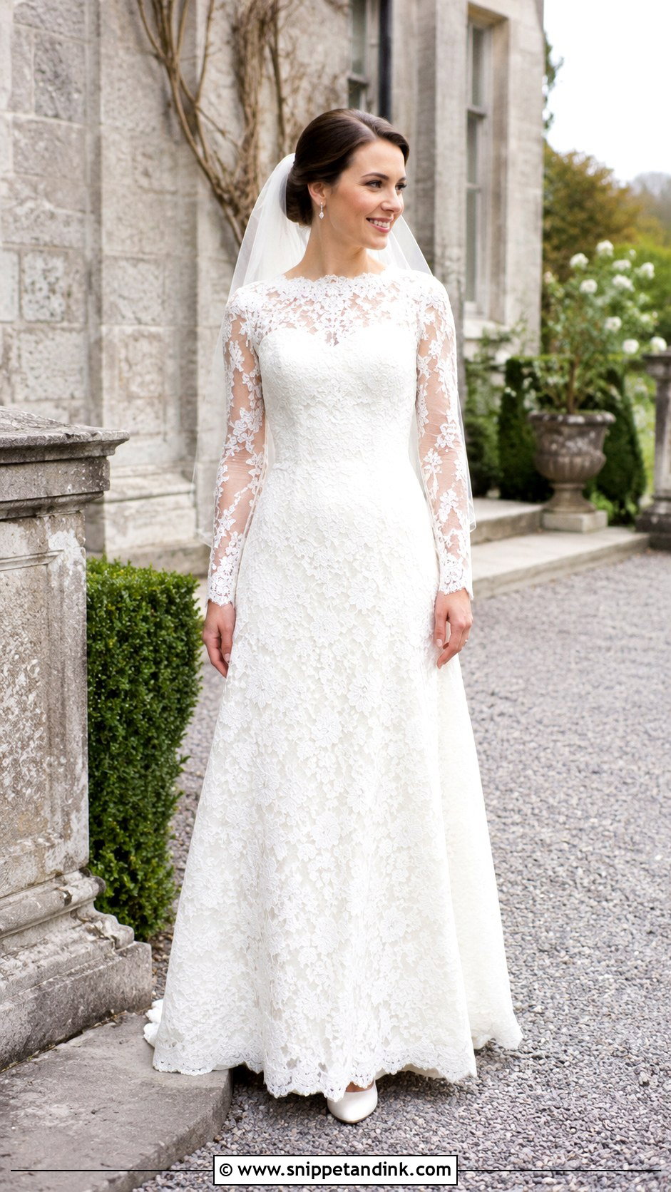 Long Sleeve Irish Lace Wedding Dress - Snippet and Ink - 20 Irish Lace Wedding Dress Ideas