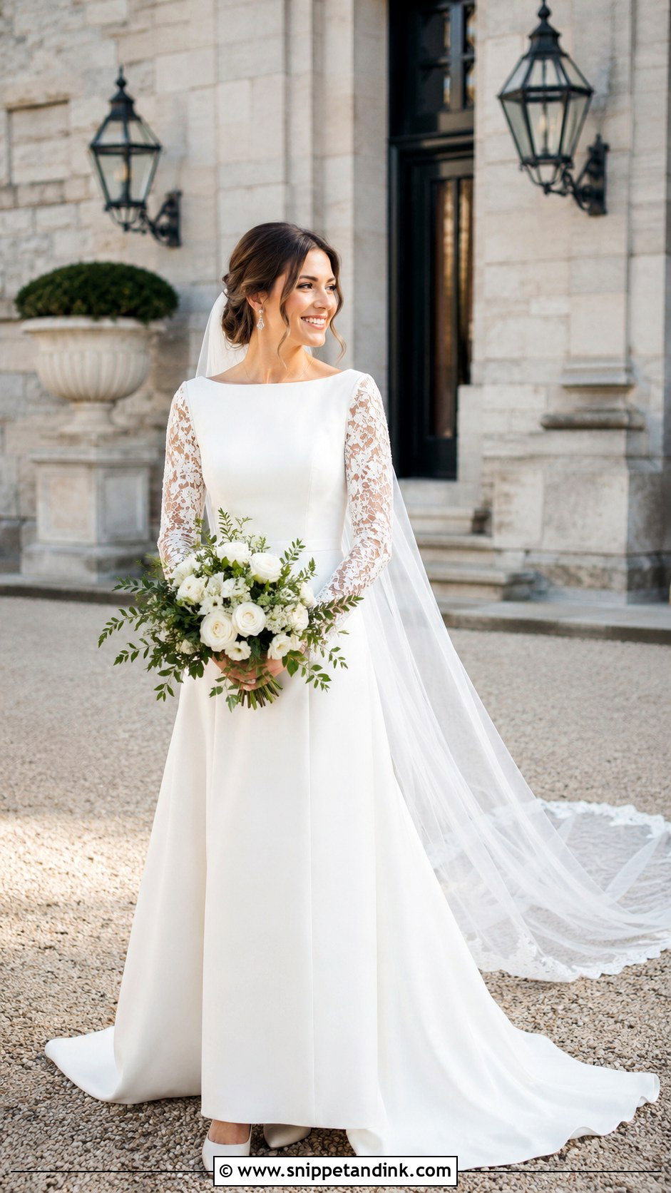 Long Sleeve Irish Wedding Dress - Snippet and Ink - 20 Irish Wedding Dress Ideas