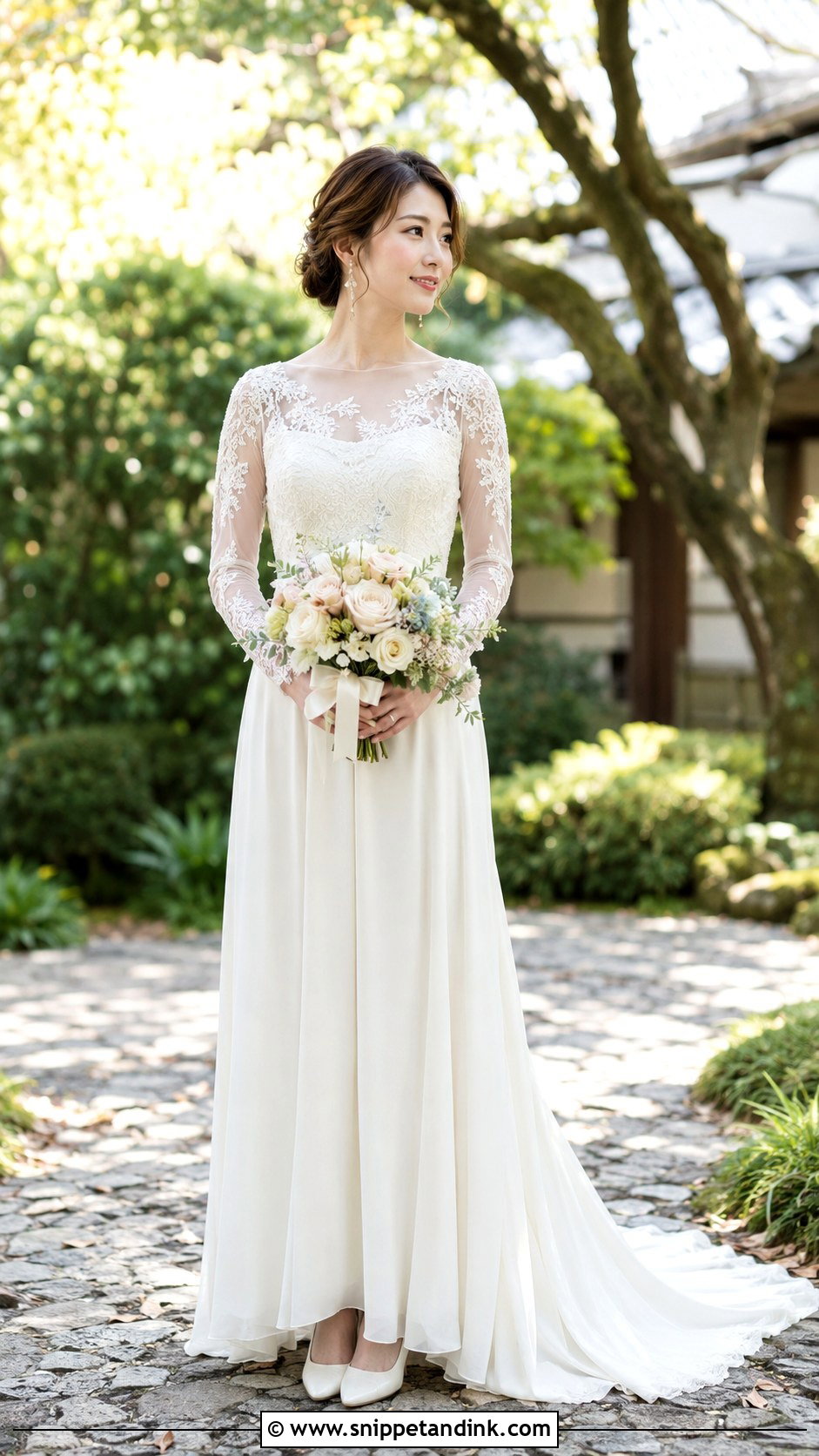 Long Sleeve Japan Wedding Dress - Snippet and Ink - 25 Japan Wedding Dress Ideas