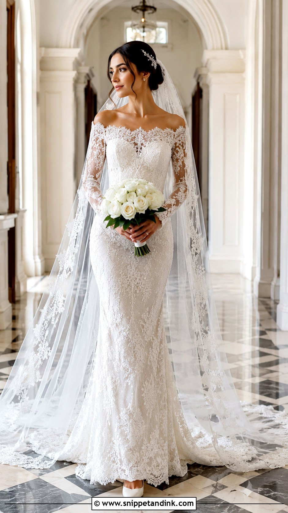 Long Sleeve Lace Anastasia Wedding Dress - Snippet and Ink - 20 Anastasia Wedding Dress Ideas