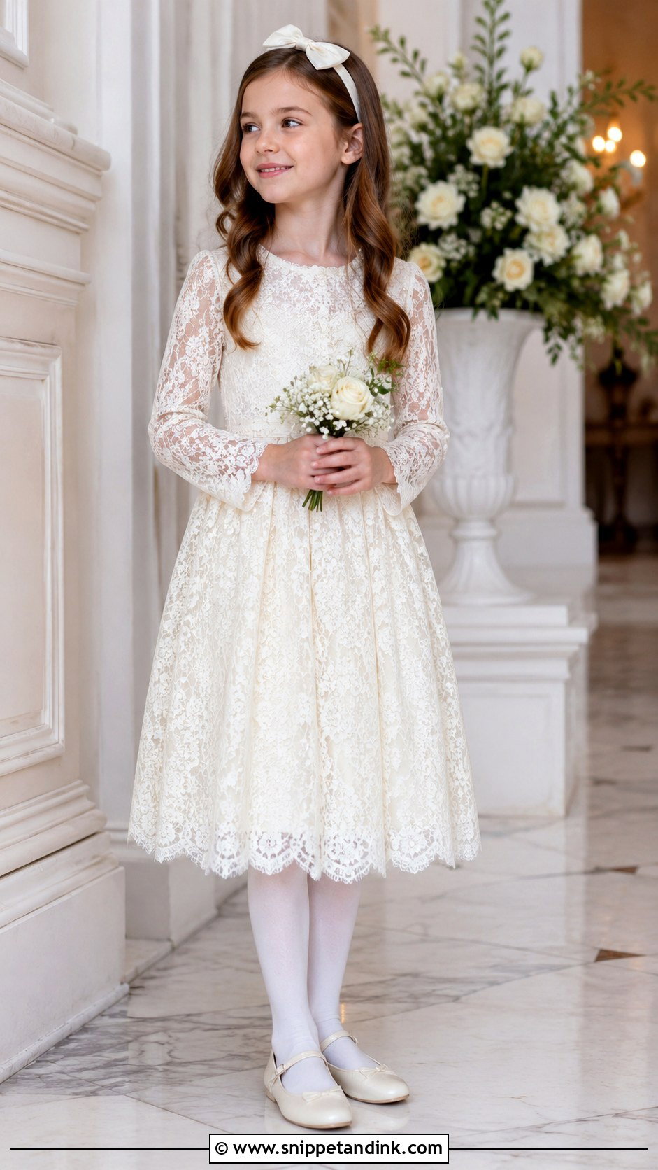 Long Sleeve Lace Girls Wedding Dress - Snippet and Ink - 25 Wedding Dress for Girls Ideas