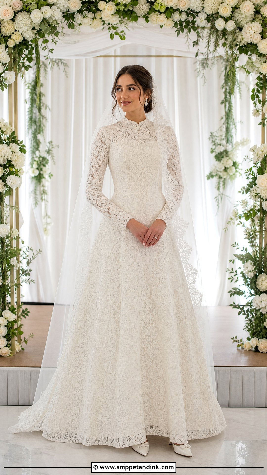 Long Sleeve Lace Jewish Wedding Dress - Snippet and Ink - 25 Jewish Wedding Dress Ideas