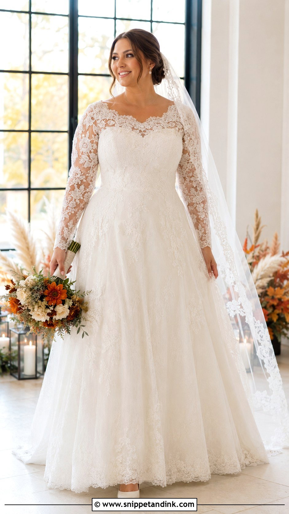 Long Sleeve Lace Wedding Dress - Snippet and Ink - 20 Classic Elegant Timeless Wedding Dress Ideas