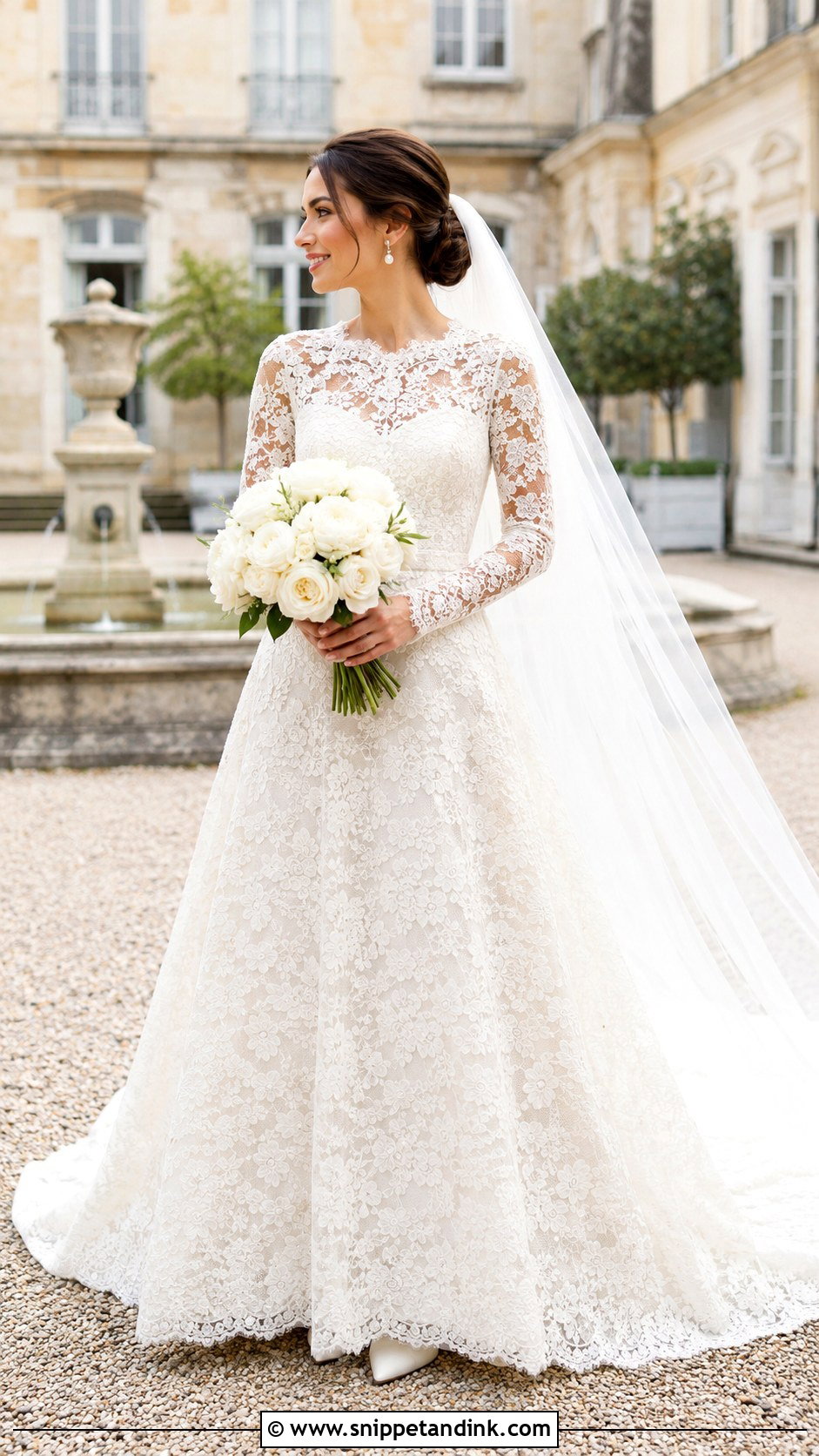 Long Sleeve Lace Wedding Dress - Snippet and Ink - 20 Classic Timeless Wedding Dresses