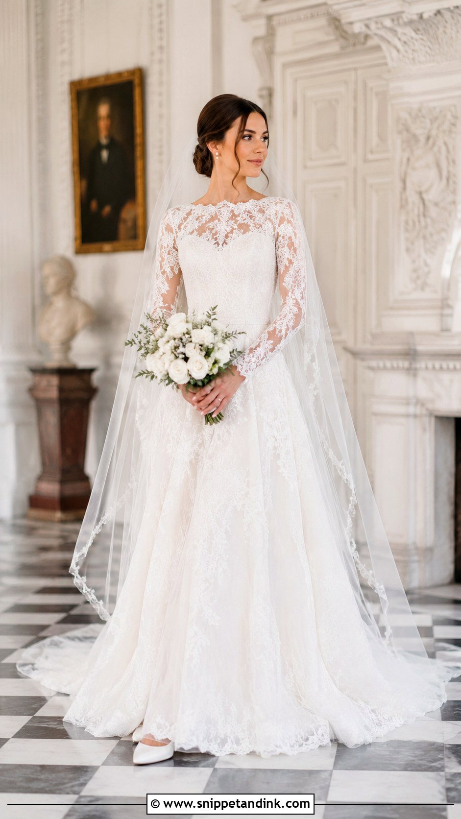Long Sleeve Lace Wedding Dress - Snippet and Ink - 20 Classy Sophisticated Bride Wedding Dress Ideas