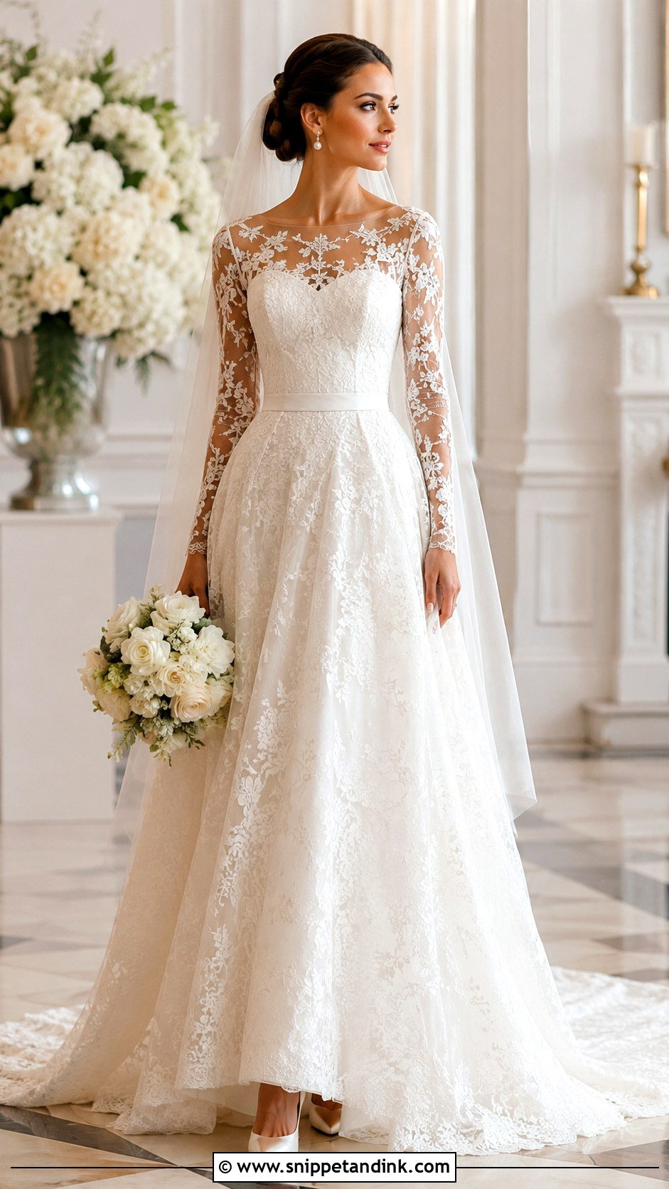 Long Sleeve Lace Wedding Dress - Snippet and Ink - 20 Dream Wedding Dresses Ideas the Bride