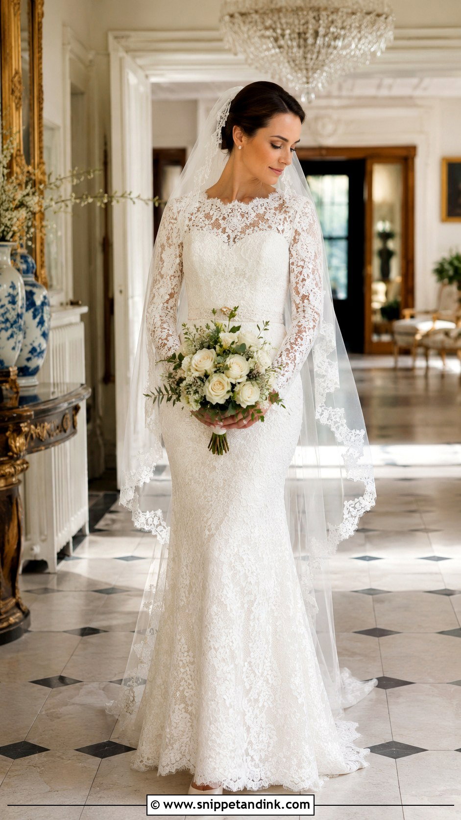 Long Sleeve Lace Wedding Dress - Snippet and Ink - 20 Extra Wedding Dresses