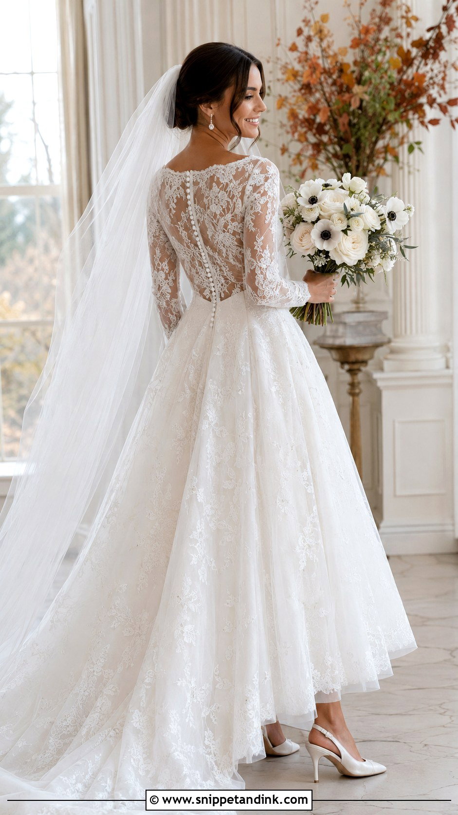 Long Sleeve Lace Wedding Dress - Snippet and Ink - 20 Fairytail Wedding Dresses