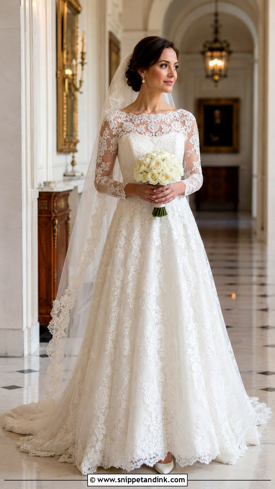 Long Sleeve Lace Wedding Dress - Snippet and Ink - 20 Fairytale Wedding Dress Enchanted Ideas