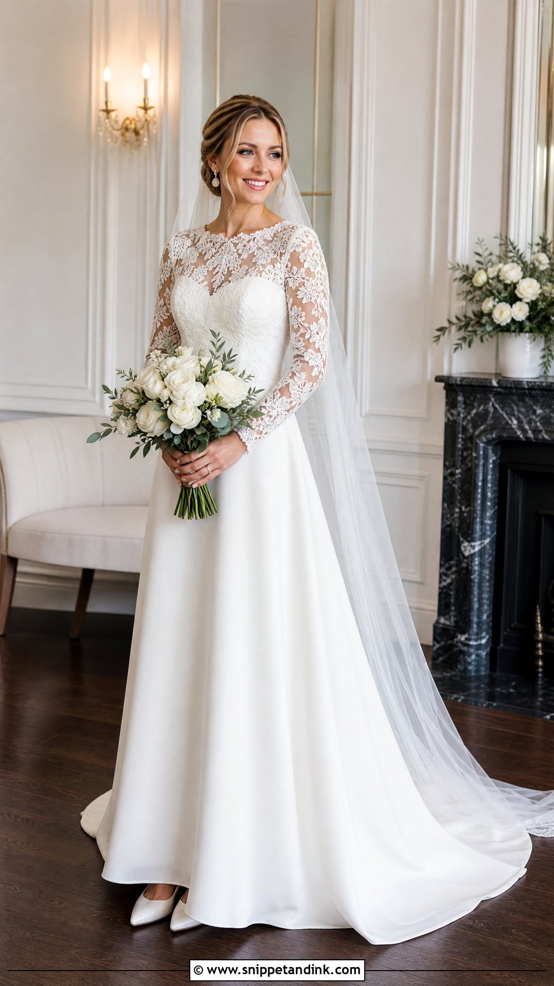Long Sleeve Lace Wedding Dress - Snippet and Ink - 20 Said Yes to the Dress Ideas