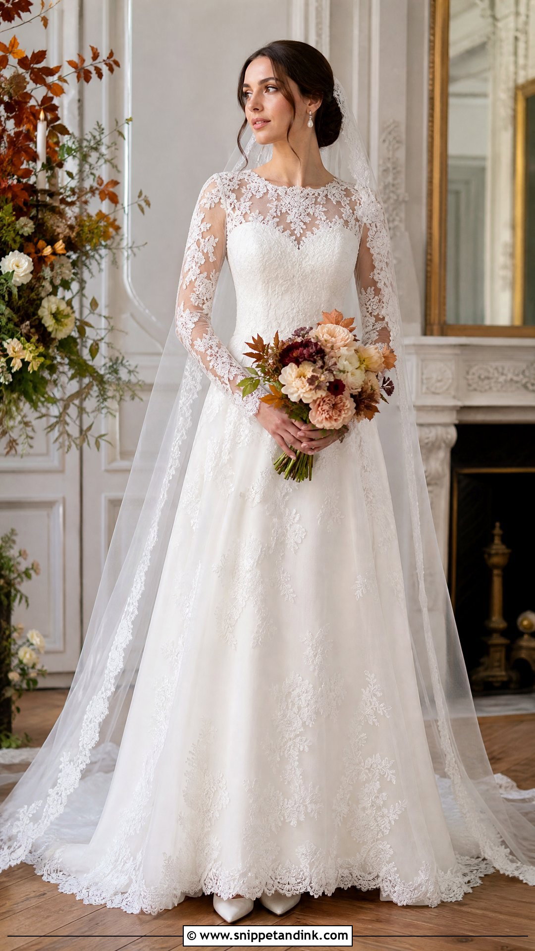 Long Sleeve Lace Wedding Dress - Snippet and Ink - 20 Wedding Dress 2025 Bride Ideas