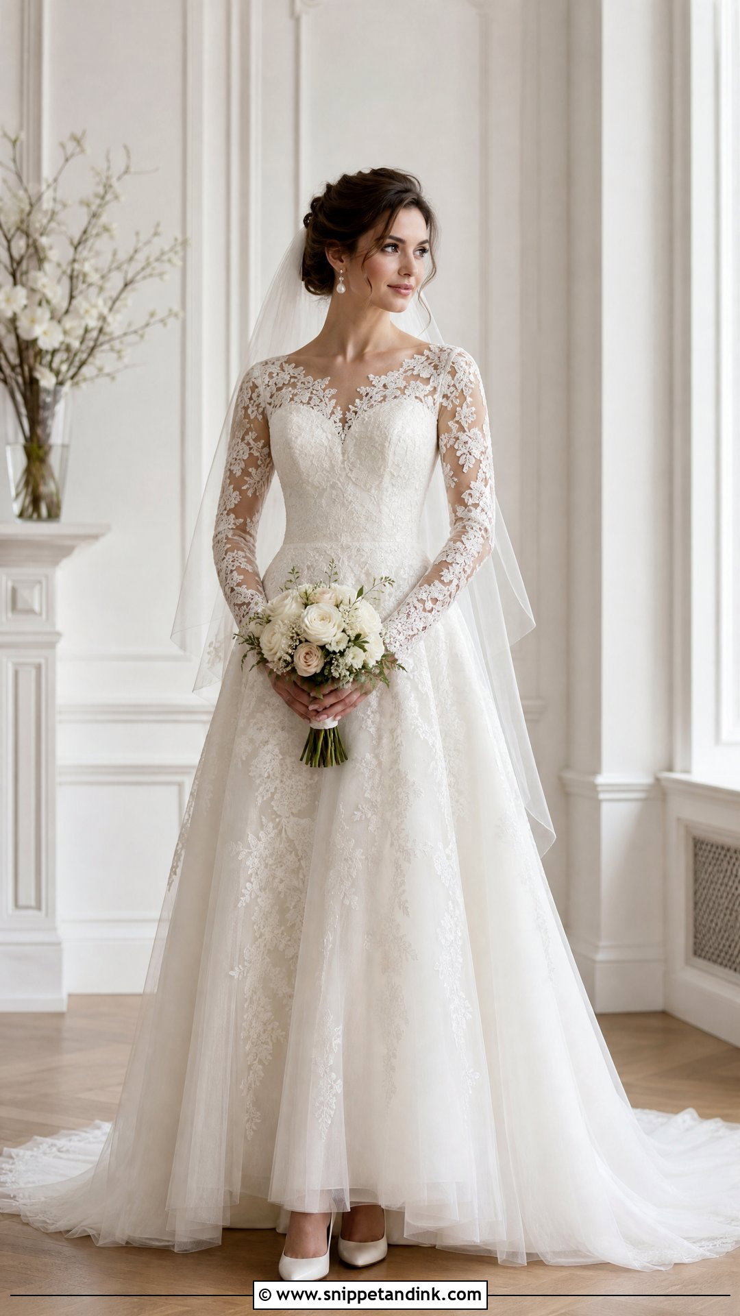 Long Sleeve Lace Wedding Dress - Snippet and Ink - 20 Wedding Dresses Photos