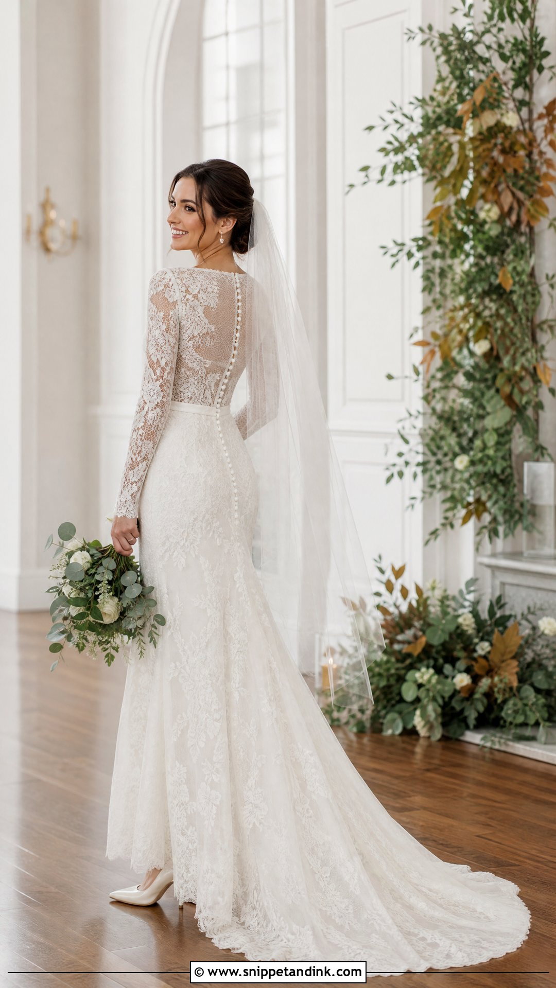 Long Sleeve Lace Wedding Dress - Snippet and Ink - 20 Ladies Wedding Dress Ideas