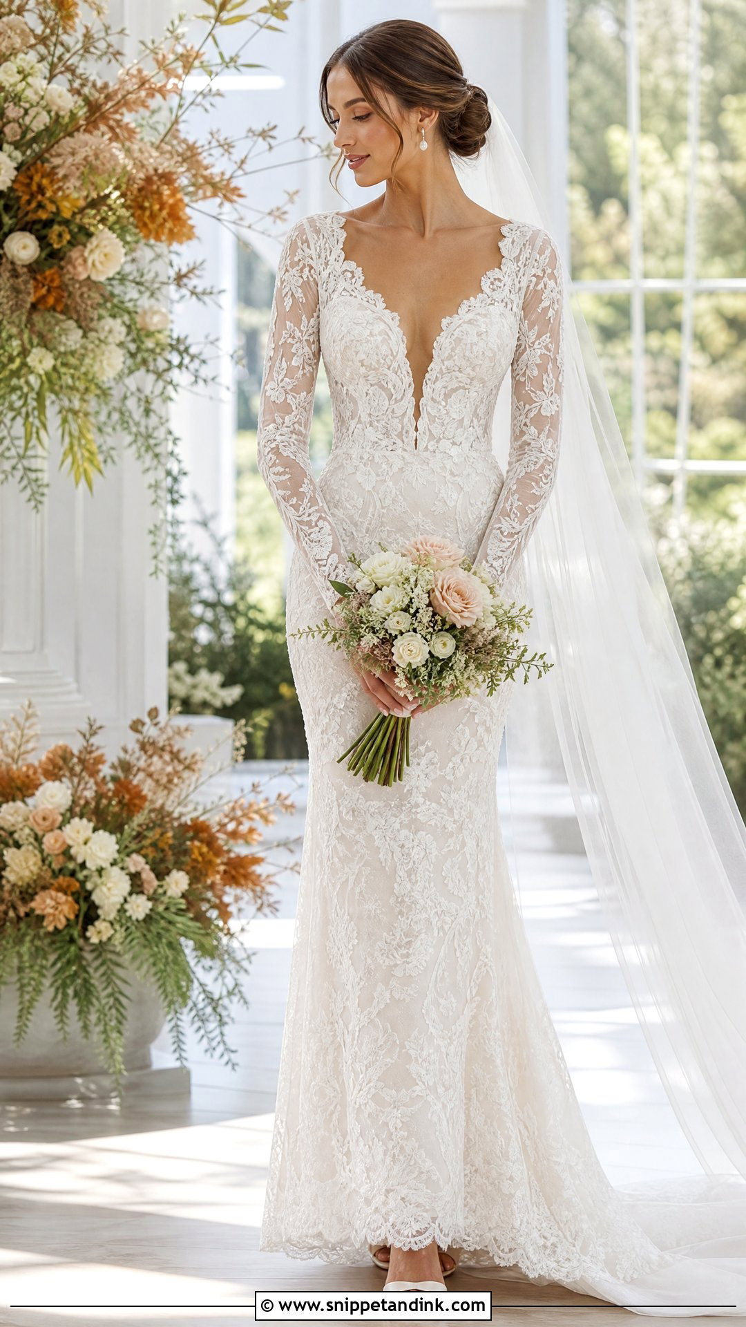 Long Sleeve Lace Wedding Dress - Snippet and Ink - 25 Gorgeous Wedding Dress Ideas