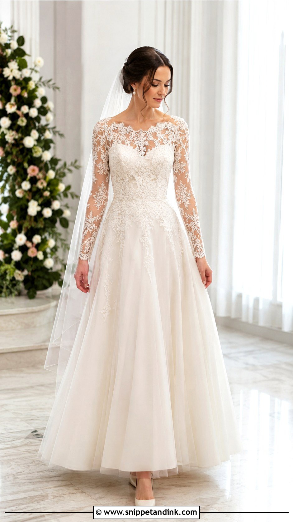 Long Sleeve Lace Wedding Dress - Snippet and Ink - 30 Vintage Lace Wedding Dress Ideas