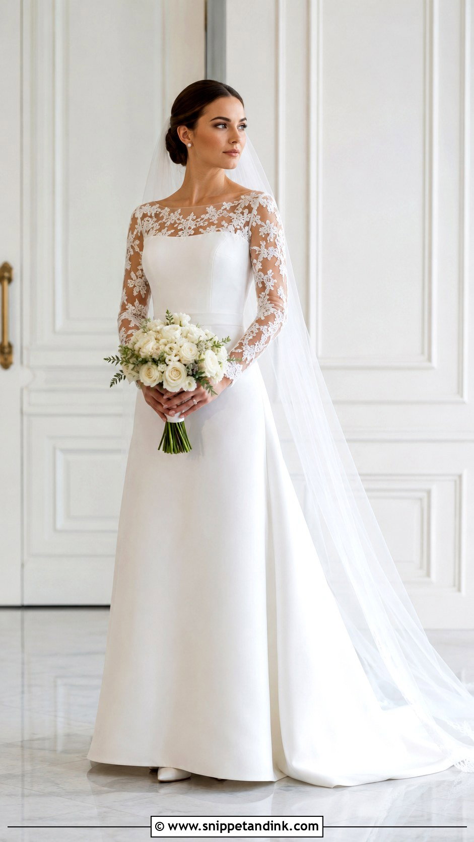 Long Sleeve Lace Wedding Dress - Snippet and Ink - 20 Best Wedding Dress Ideas