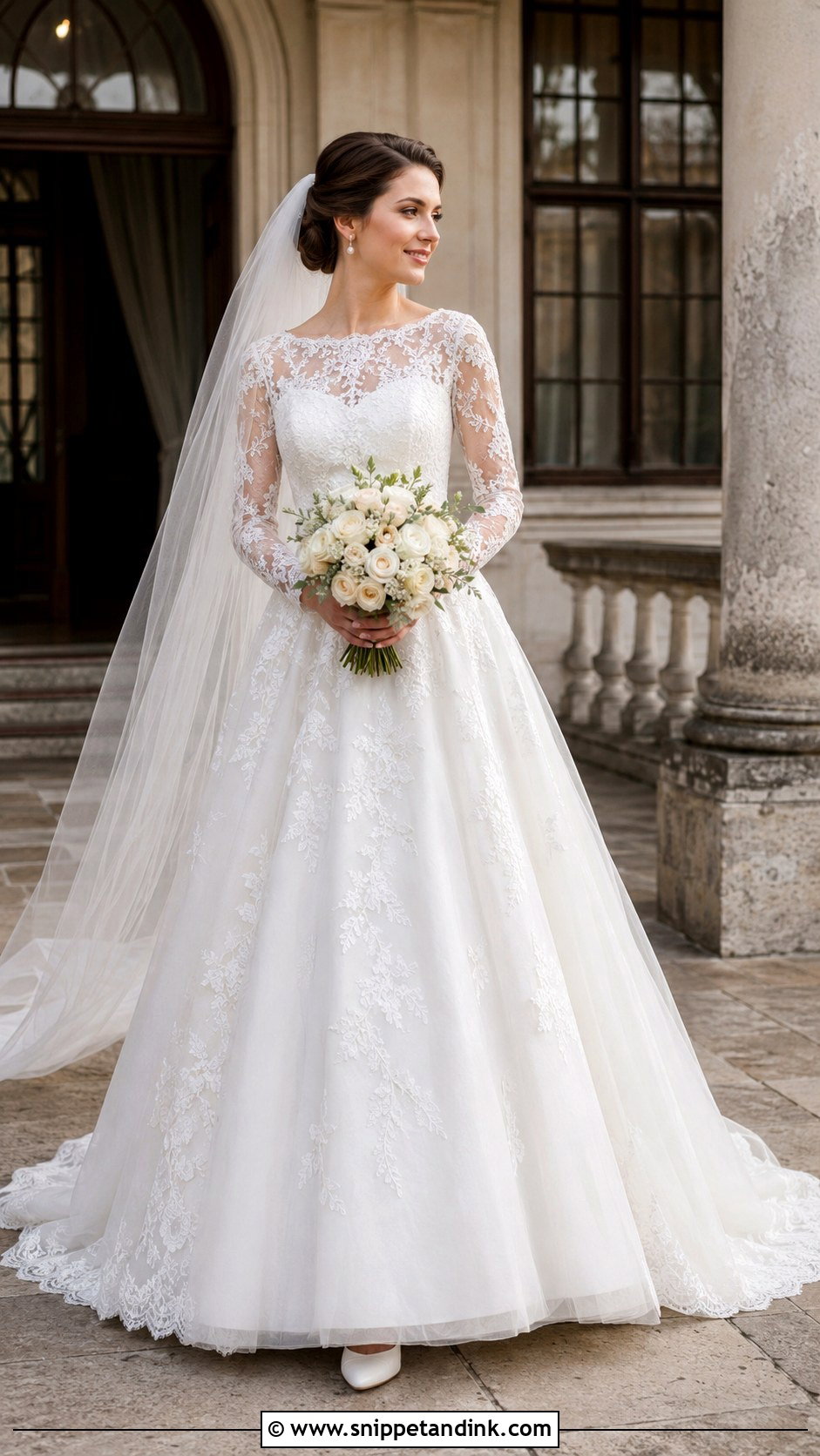 Long Sleeve Lace Wedding Dress - Snippet and Ink - 20 Best Lady Wedding Dress Styles