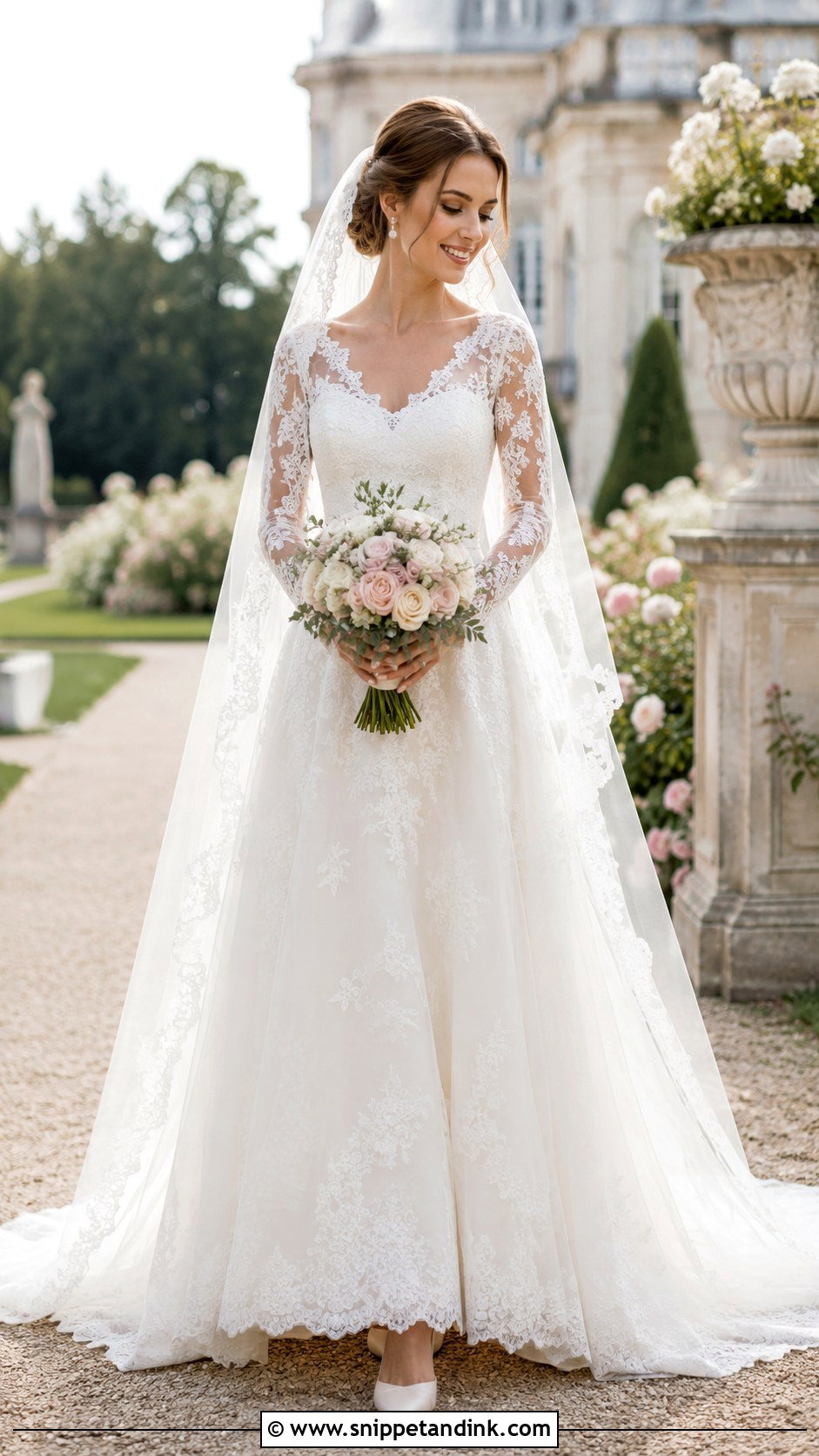 Long Sleeve Lace Wedding Dress - Snippet and Ink - 20 Elegant Luxury Wedding Dress Ideas