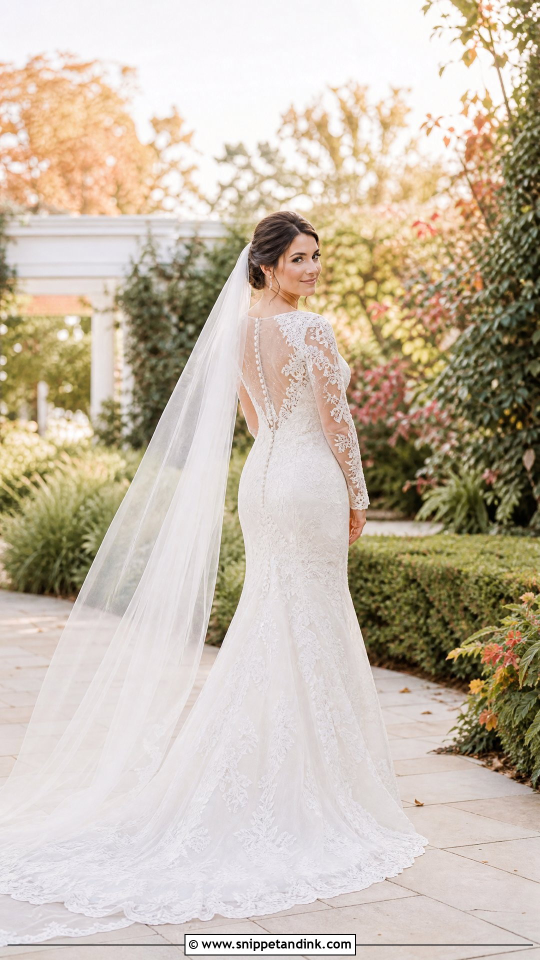 Long Sleeve Lace Wedding Dress - Snippet and Ink - 20 Glamorous Wedding Dress Ideas