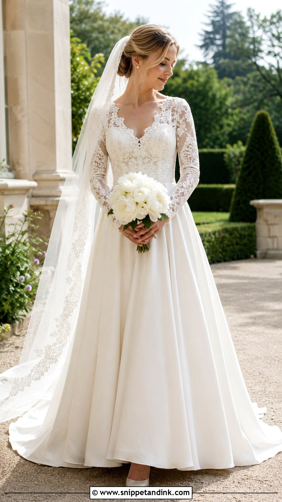 Long Sleeve Lace Wedding Dress - Snippet and Ink - 20 Loose Wedding Dress Ideas