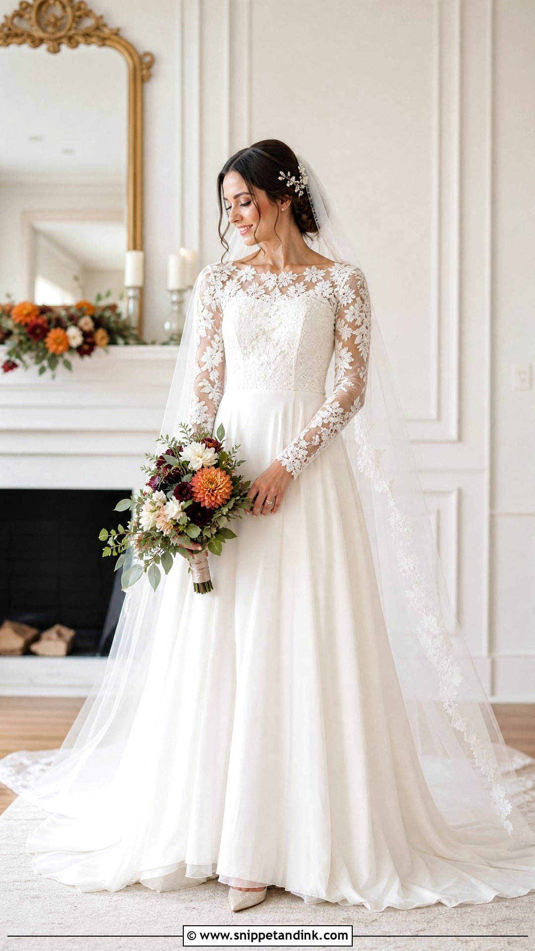 Long Sleeve Lace Wedding Dress - Snippet and Ink - 20 Wedding Dresses with Lace