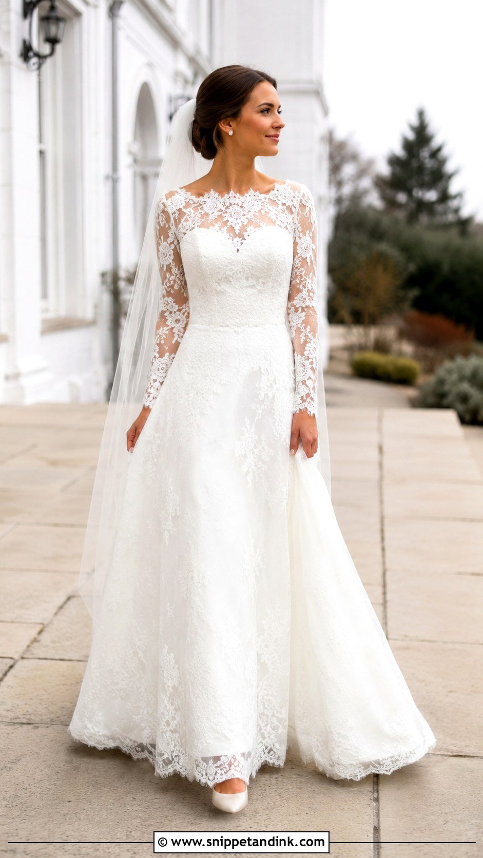 Long Sleeve Lace Wedding Dress - Snippet and Ink - 25 Classic Elegant Wedding Dresses