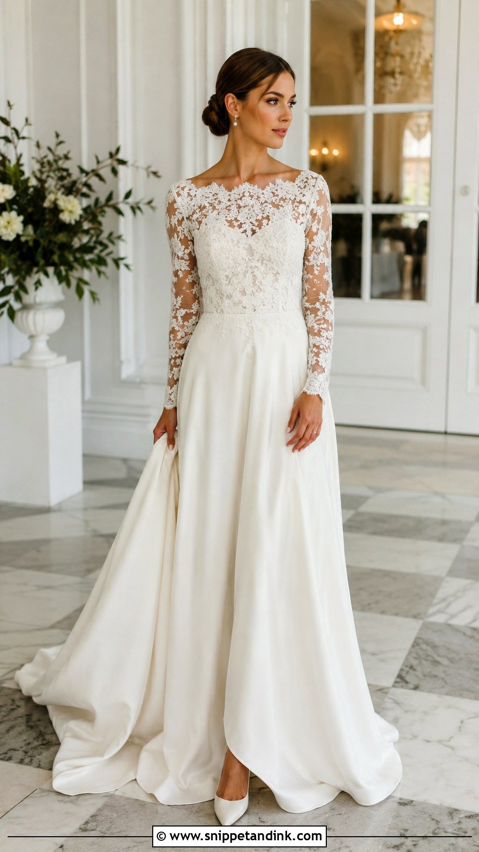 Long Sleeve Lace Wedding Dress - Snippet and Ink - 25 Elegant Lace Wedding Dress Ideas