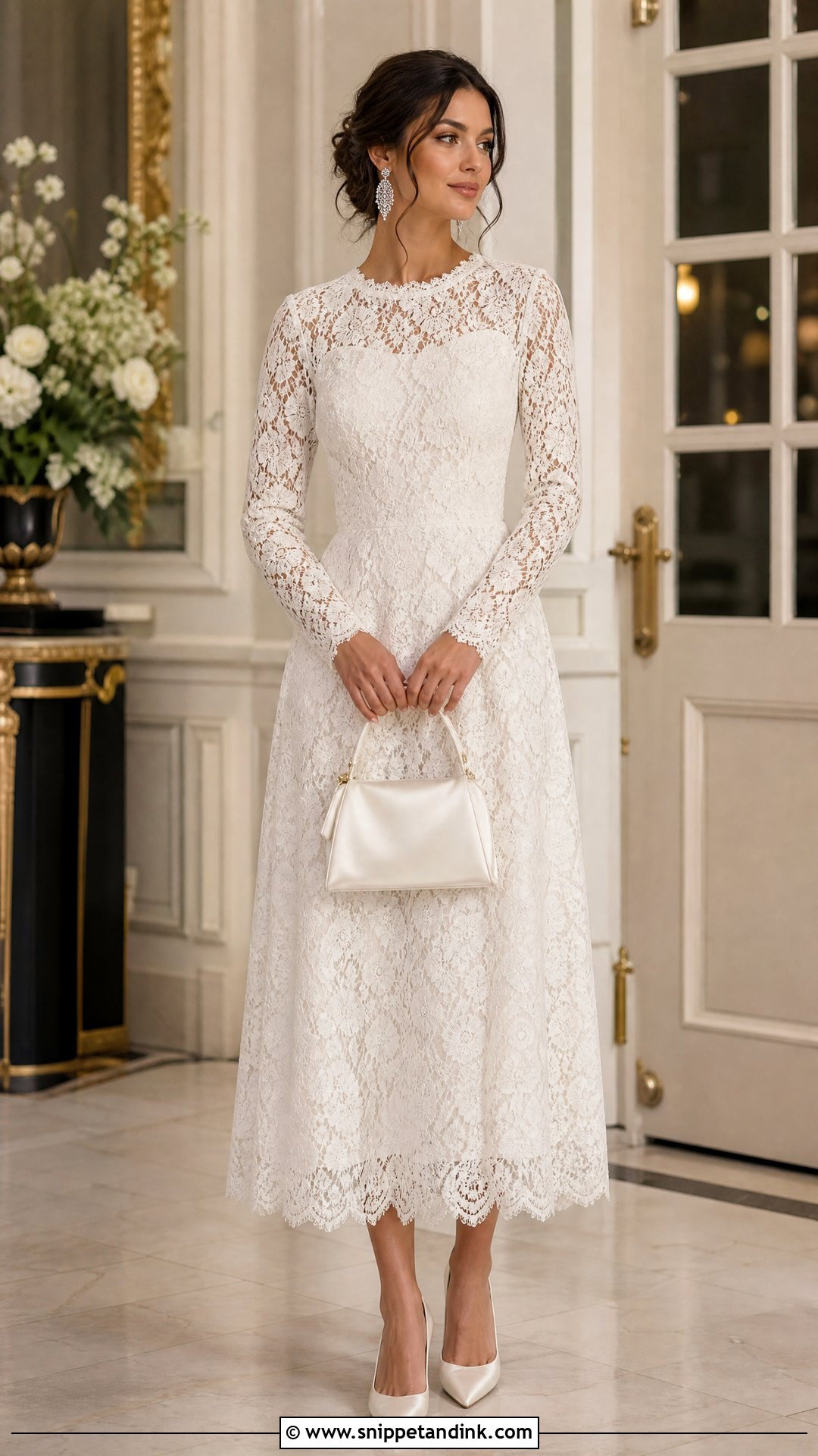 Long Sleeve Lace Wedding Night Dress - Snippet and Ink - 20 Wedding Night Dress Brides Ideas