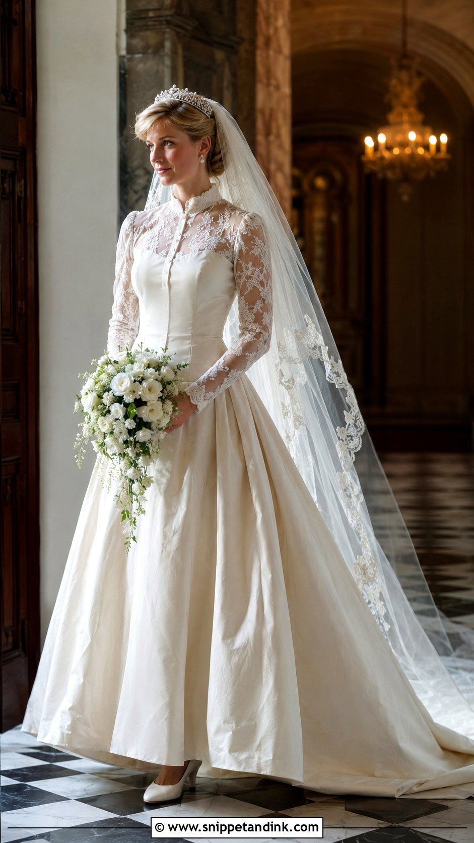 Long Sleeve Lady Diana Wedding Dress - Snippet and Ink - 20 Lady Diana Wedding Dress Ideas