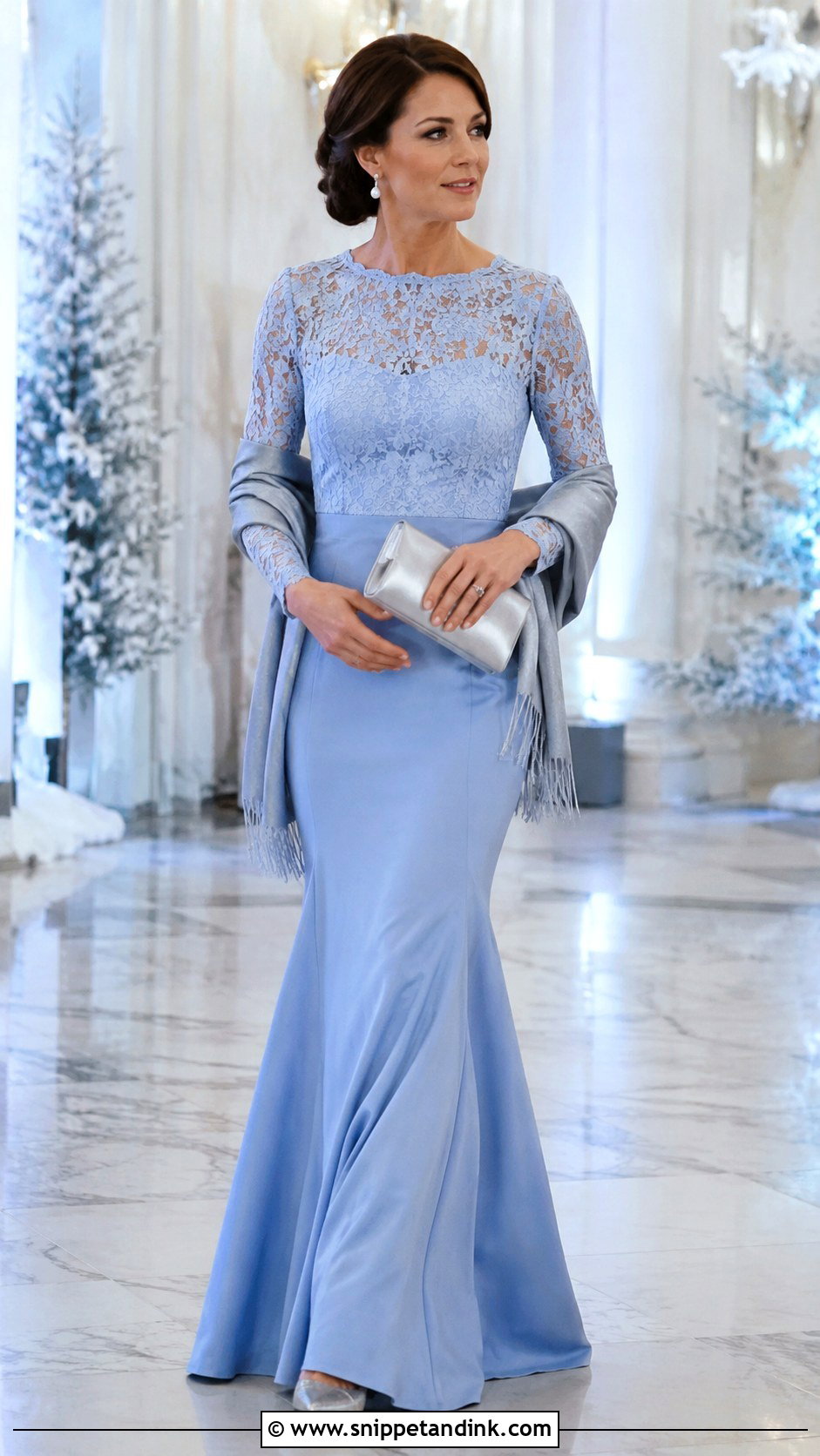 Long Sleeve Light Blue Mermaid Dress - Snippet and Ink - 20 Light Blue Mermaid Dress Ideas