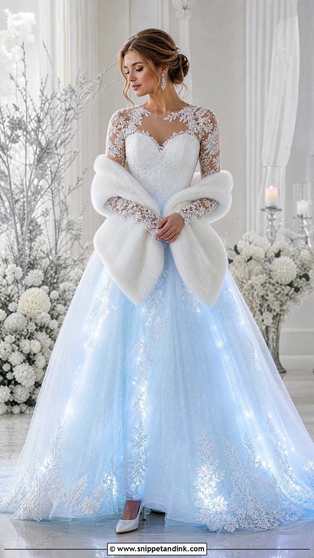 Long Sleeve Light Up Wedding Dress - Snippet and Ink - 20 Light Up Wedding Dress Ideas