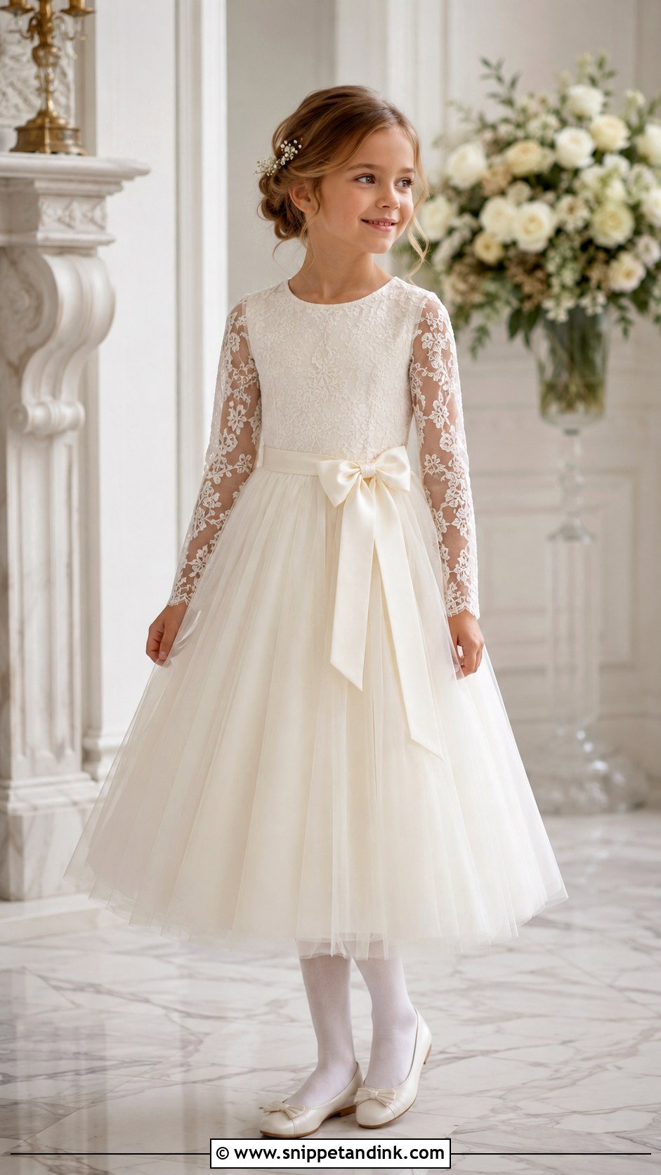 Long Sleeve Little Bride Gown - Snippet and Ink - 25 Little Bride Gown Styles